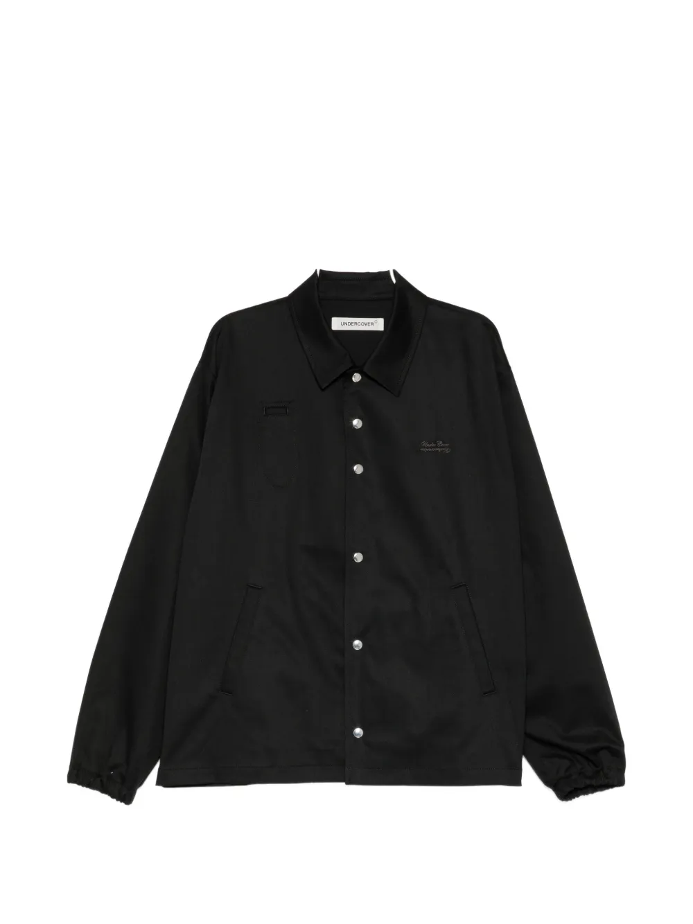 Undercover logo patched press-stud coach jacket - Nero