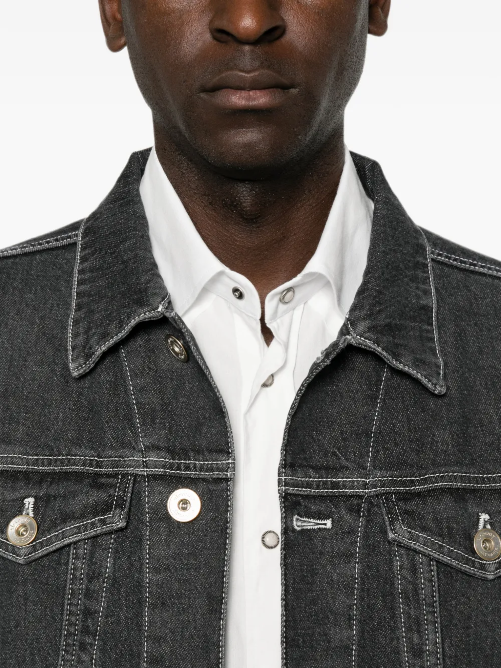 Eleventy Denim jack Zwart