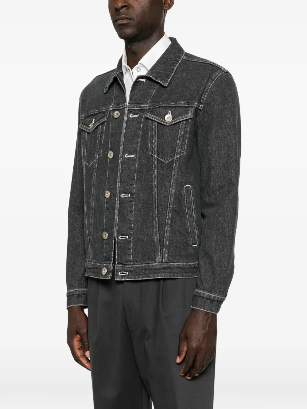 Eleventy Denim jack Zwart