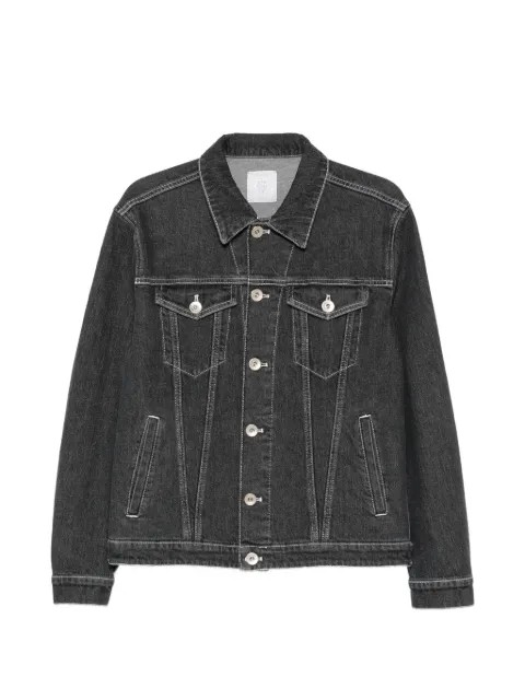 Eleventy contrast-stitch denim jacket