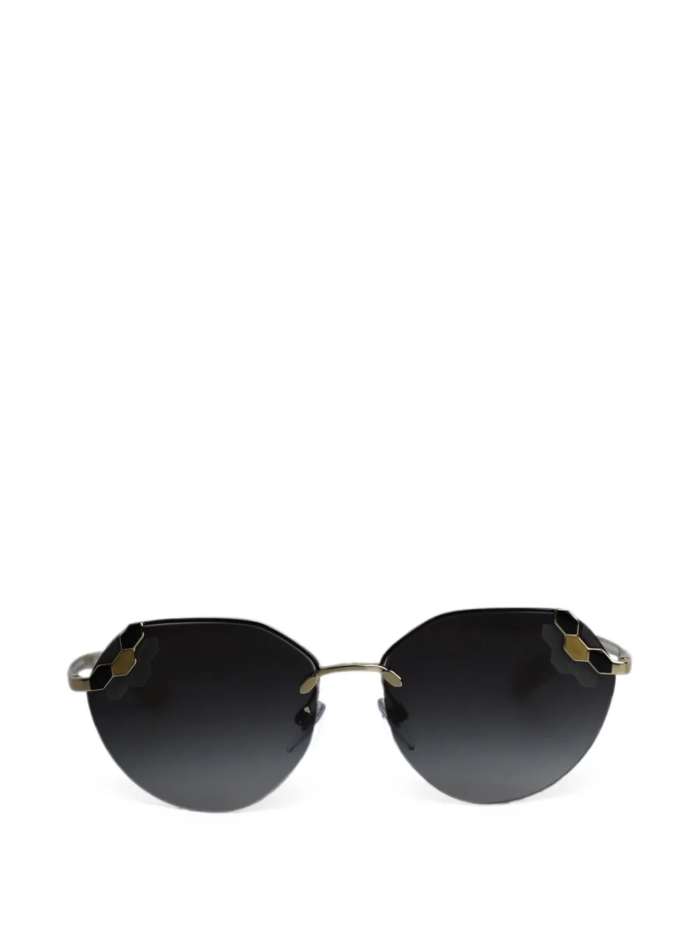 Bvlgari Pre-Owned Serpenti Poisoncandy geometric sunglasses - Gold