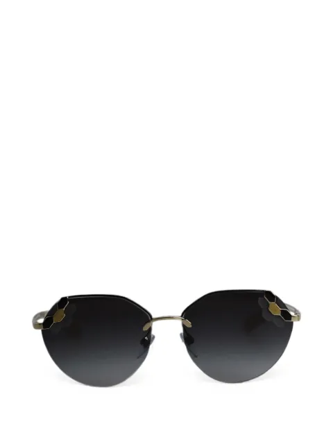 Bvlgari Pre-Owned lunettes de soleil Serpenti Poisoncandy à monture géométrique