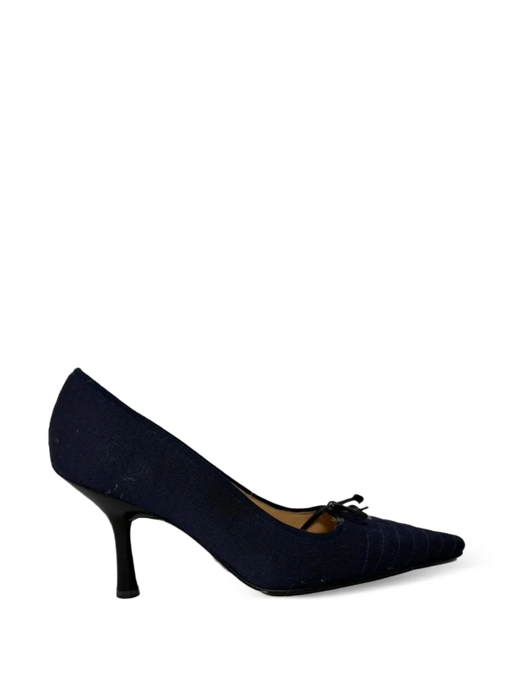 CHANEL Pre-Owned 2010-2020s bow CC pumps - Blu