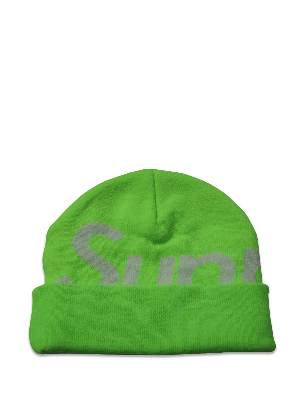 Supreme Big Logo beanie hat - Verde