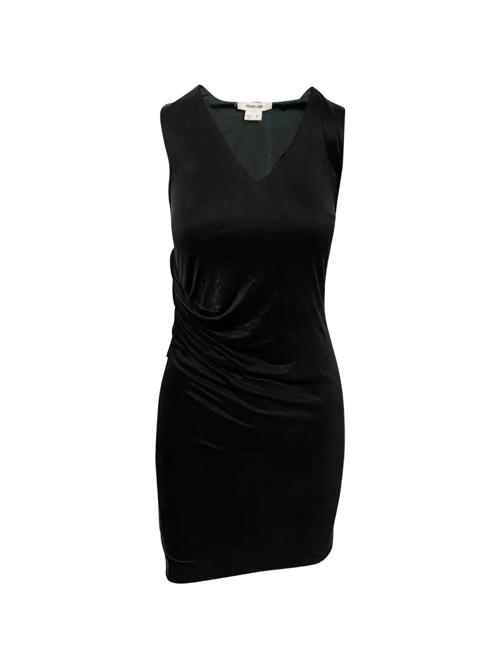 Helmut Lang Pre-Owned draped sleeveless dress - Nero