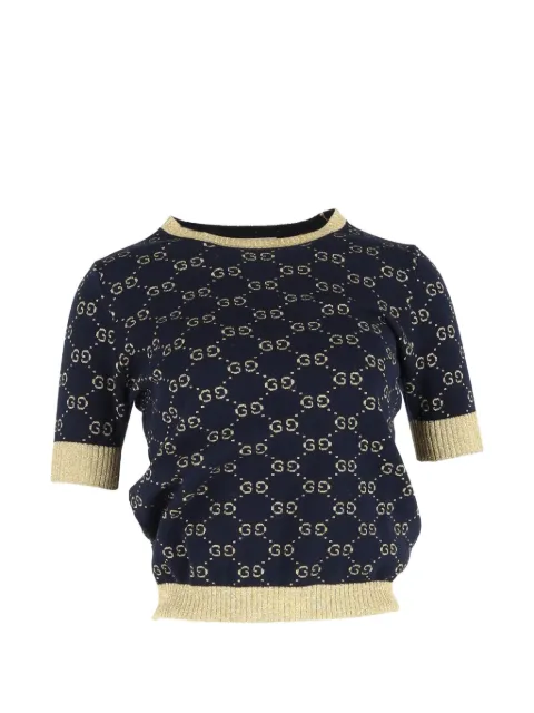 Gucci Pre-Owned GG Lamé top