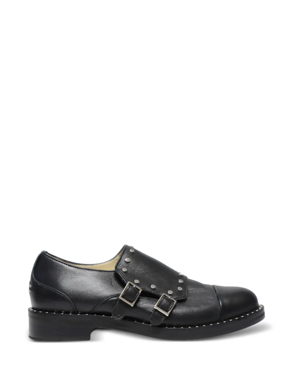 Jimmy Choo Pre-Owned studded monk strap shoes - Schwarz