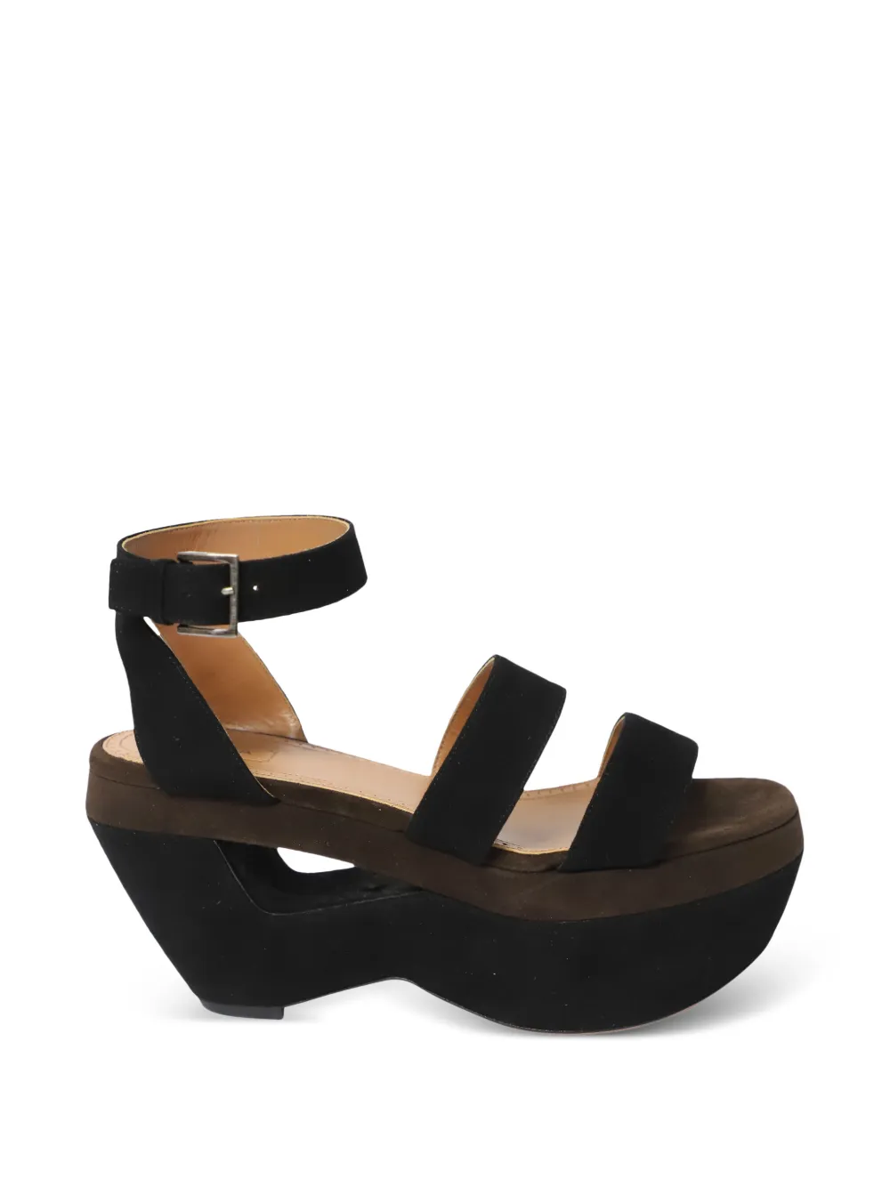 Alaïa Pre-Owned platform wedge sandals - Schwarz
