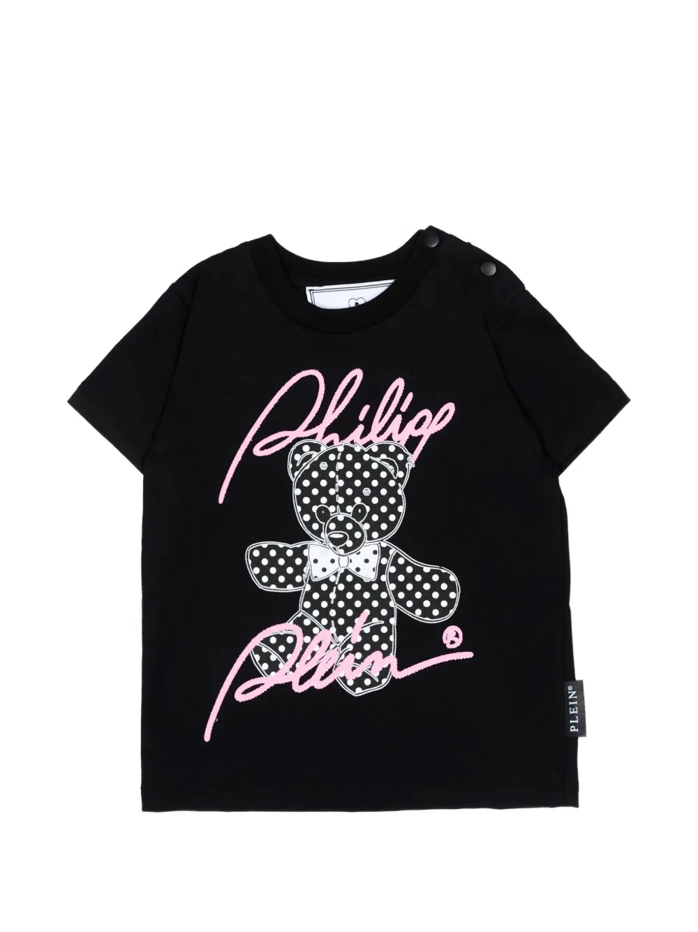 Philipp Plein Junior teddy bear-print T-shirt - Nero
