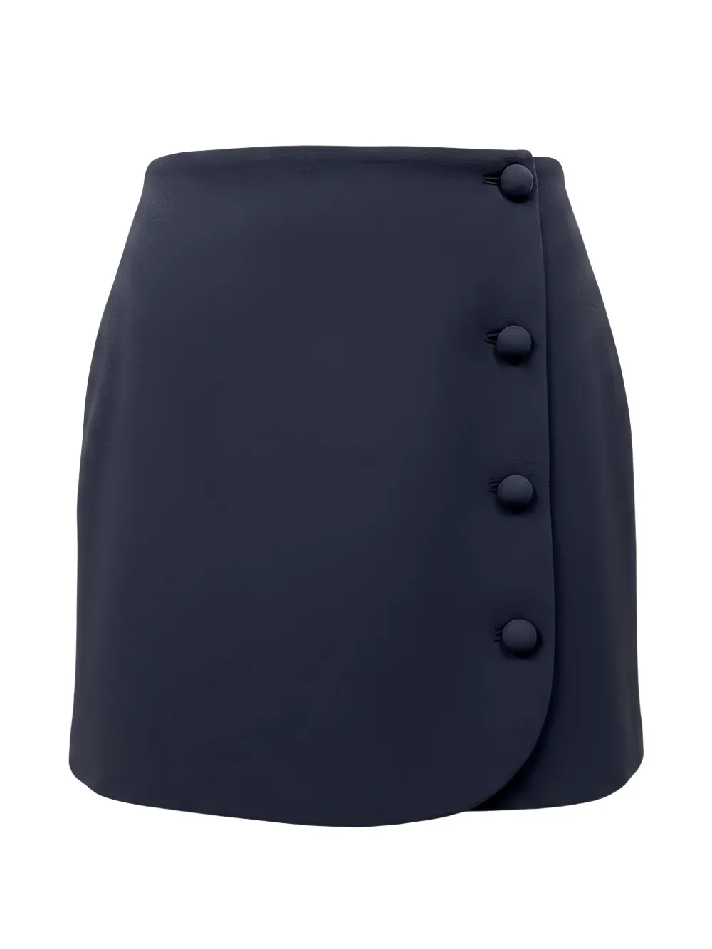 Valentino Garavani button-embellished wool mini skirt - Blu