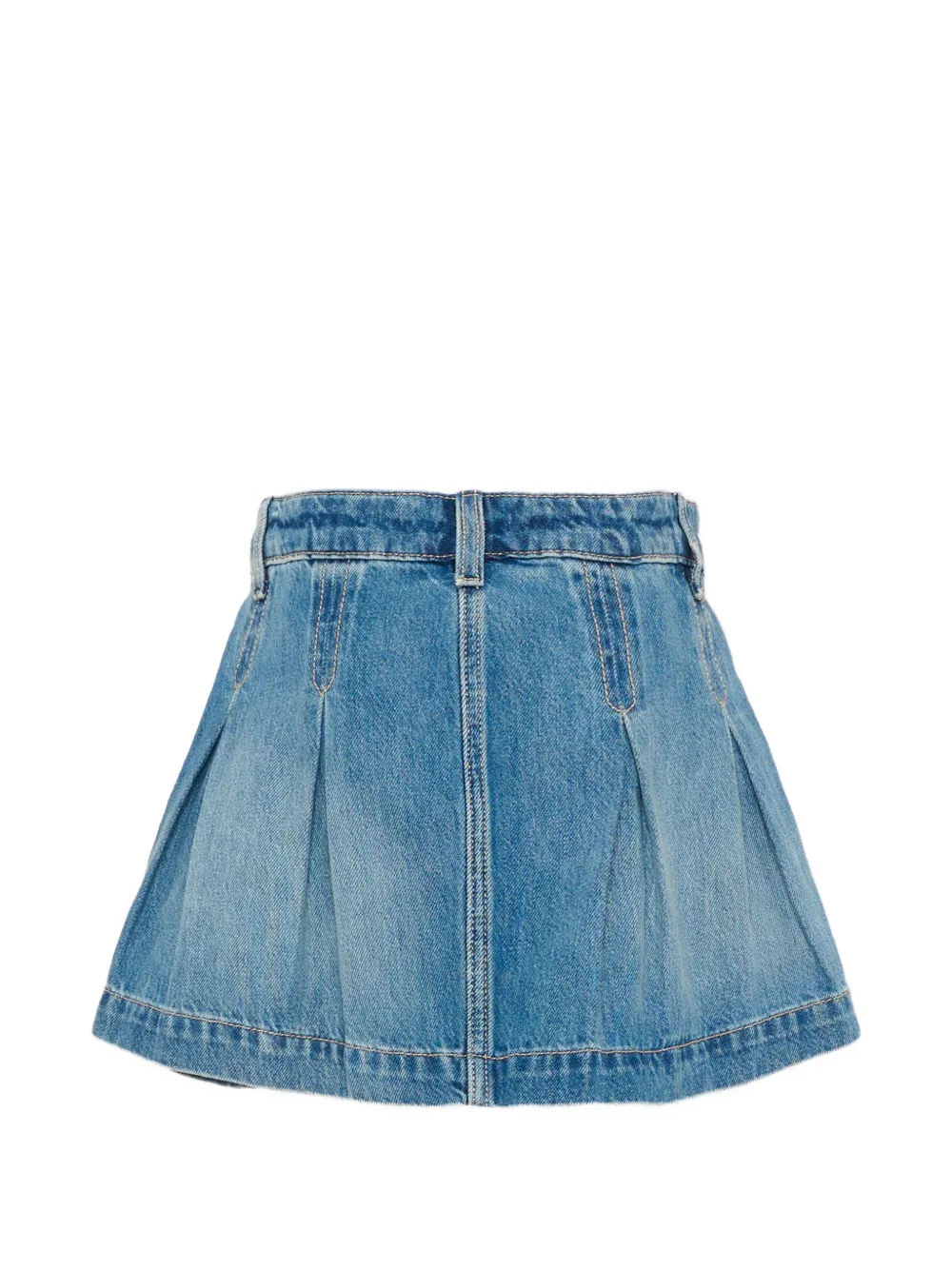 Tommy Hilfiger Junior Geplooide spijkerrok Blauw
