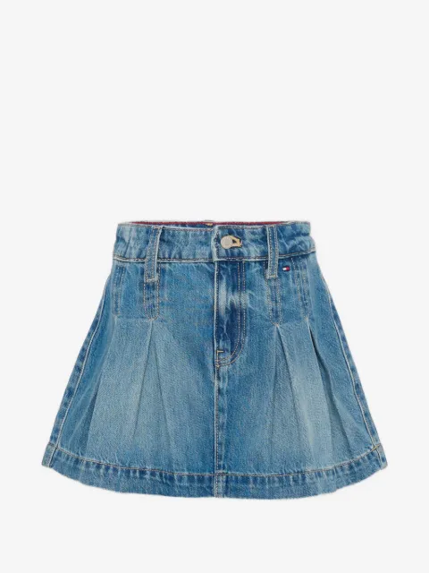 Tommy Hilfiger Junior pleated denim skirt