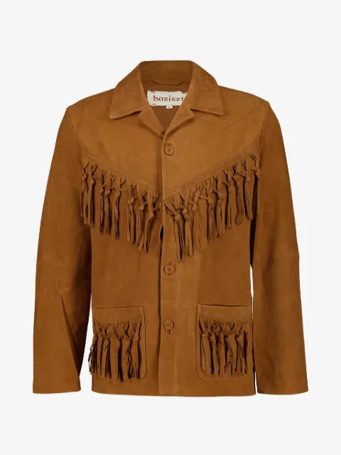 Baziszt fringed suede jacket