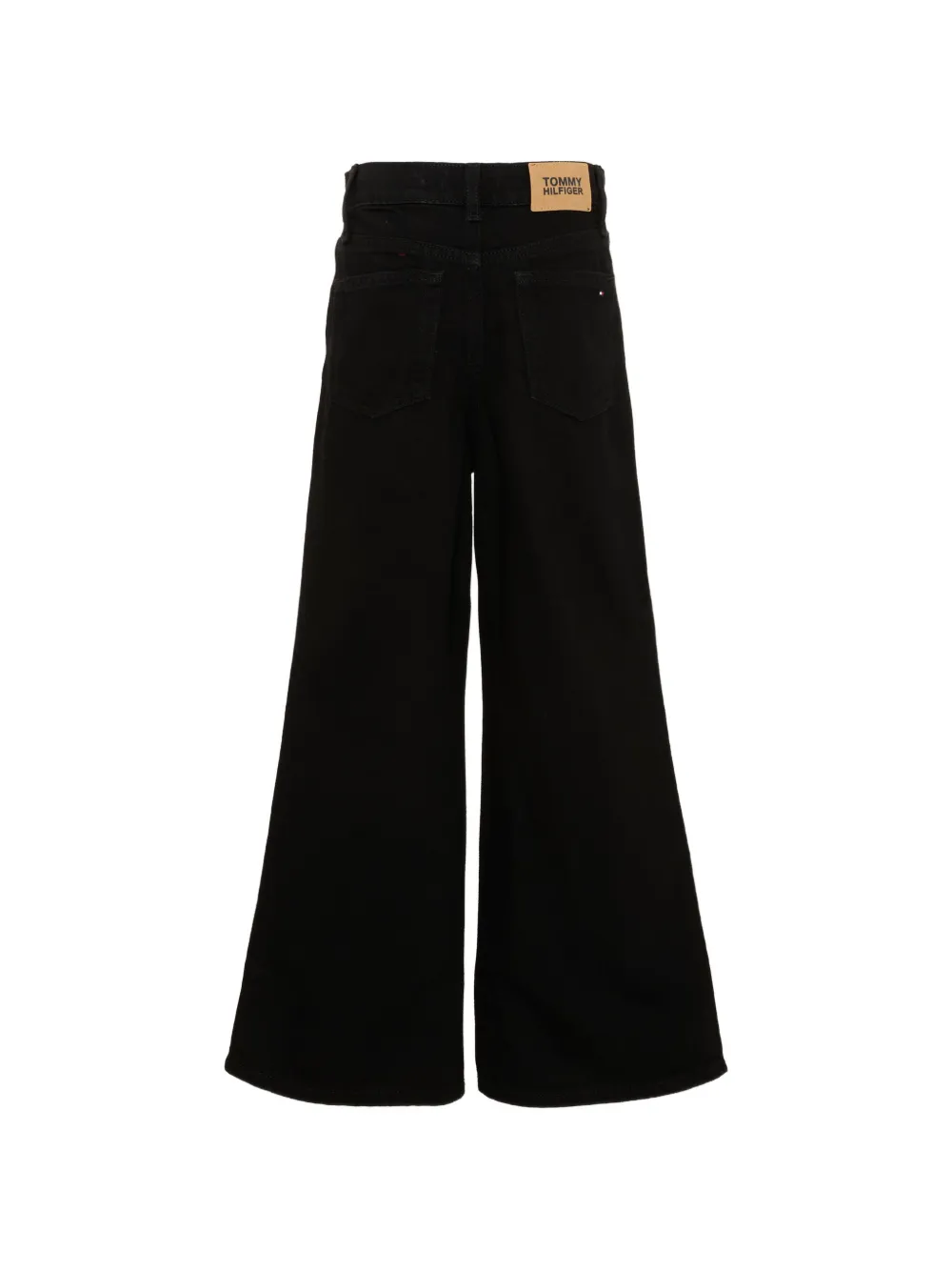 Tommy Hilfiger Junior Mabel jeans met wijde pijpen Zwart