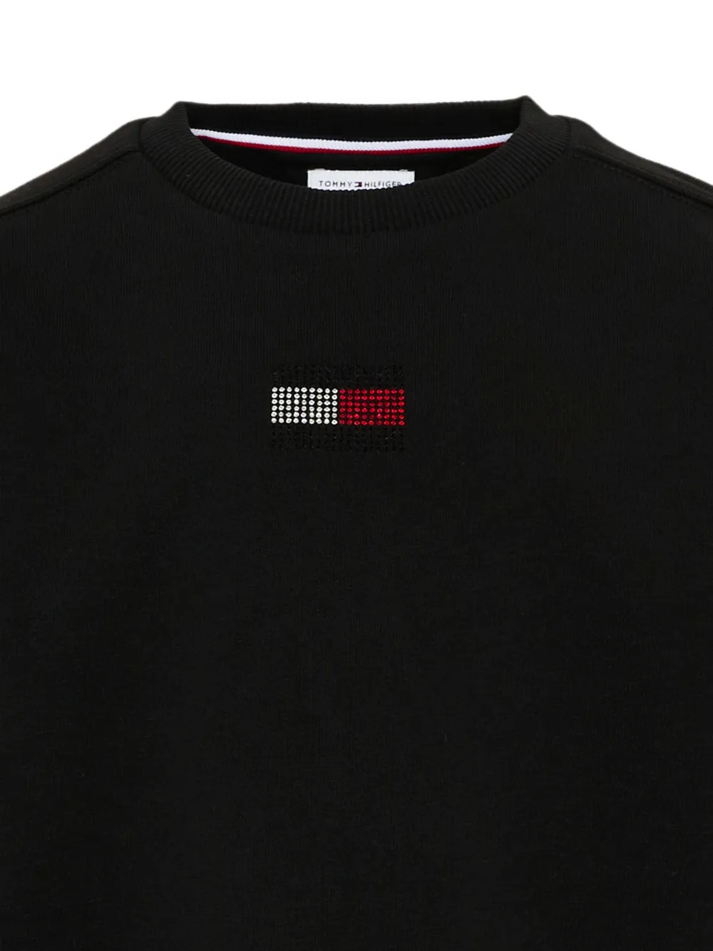 Tommy Hilfiger Junior Sweater met logopatch Zwart
