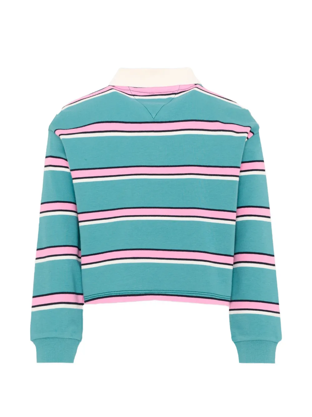 Tommy Hilfiger Junior Gestreept poloshirt Blauw