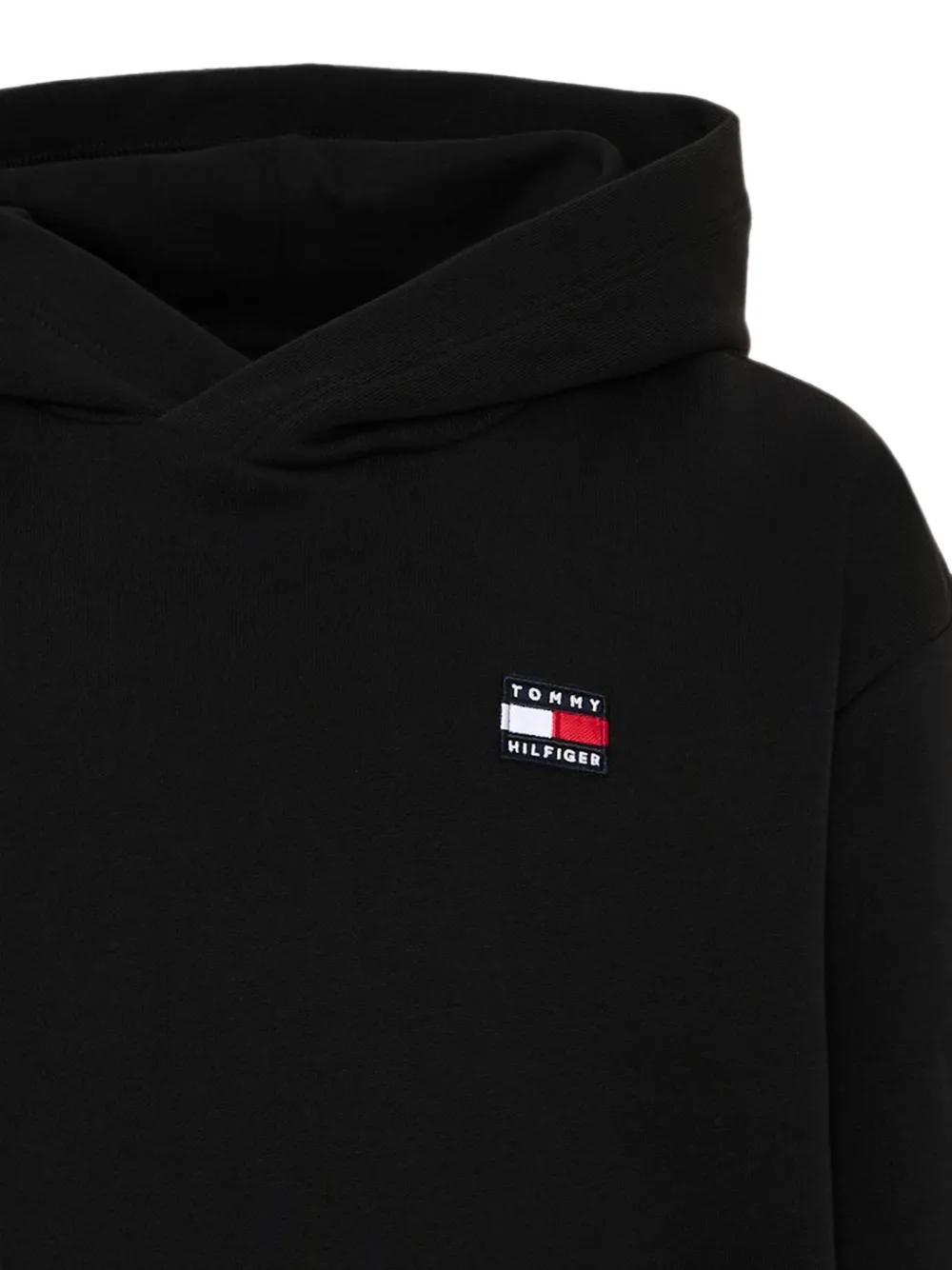 Tommy Hilfiger Junior Hoodie met logopatch Zwart