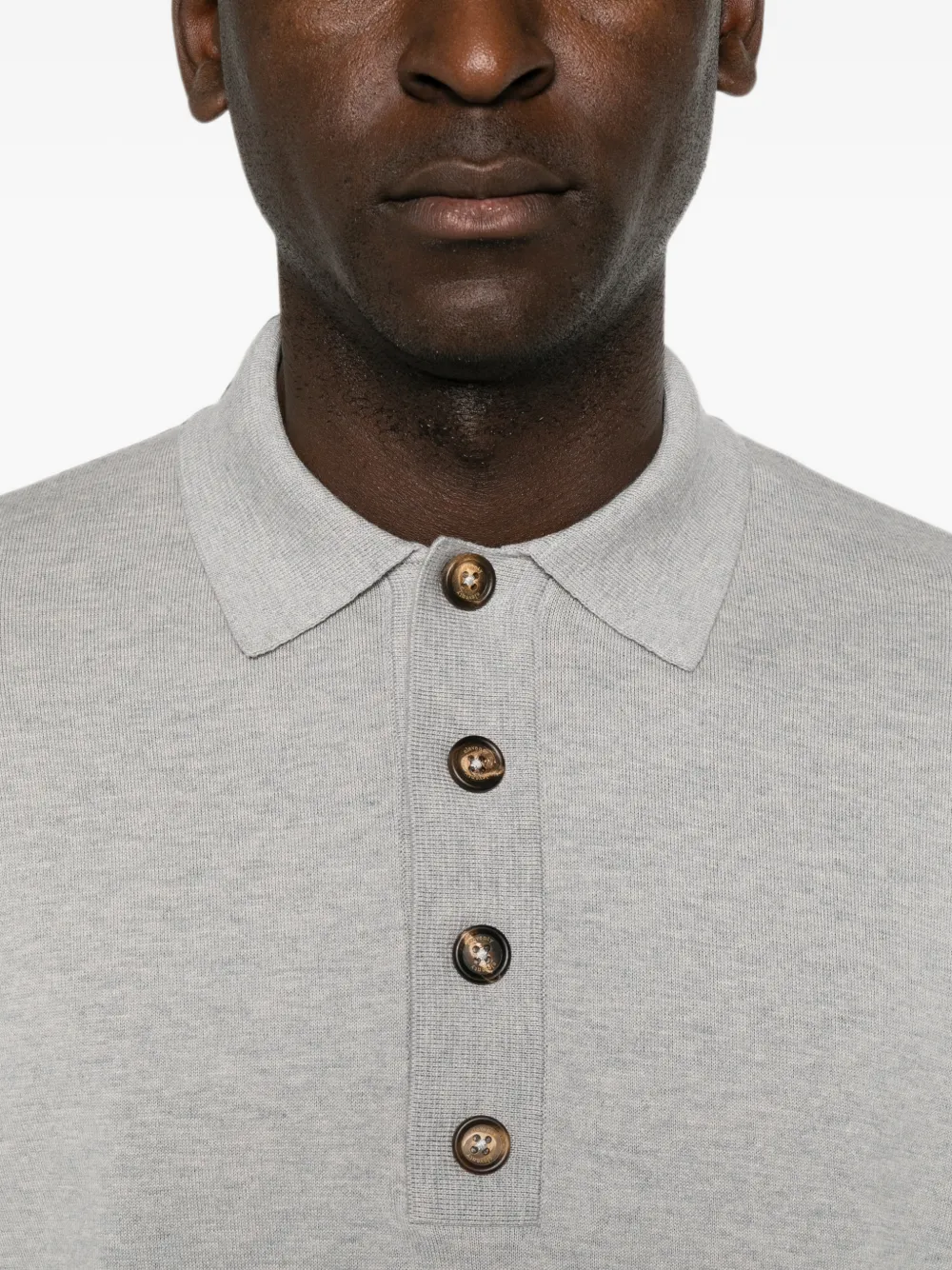 Eleventy Poloshirt met lange mouwen Grijs