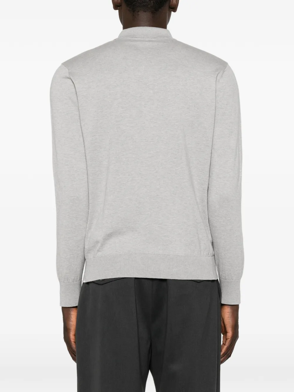 Eleventy Poloshirt met lange mouwen Grijs