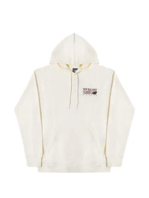New Balance logo-print fleece hoodie
