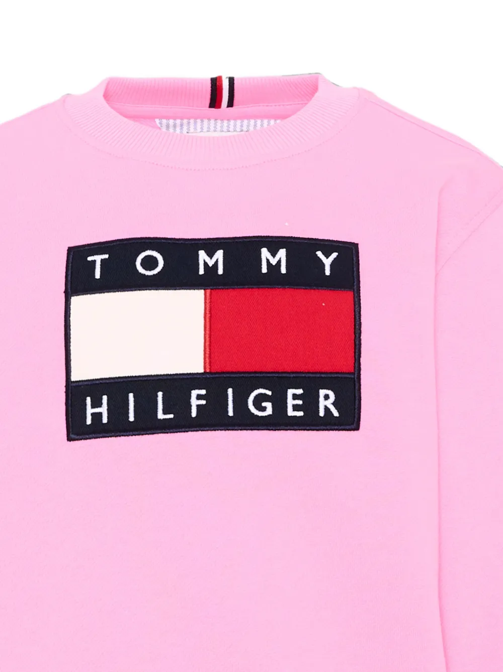 Tommy Hilfiger Junior Sweater met logopatch Roze