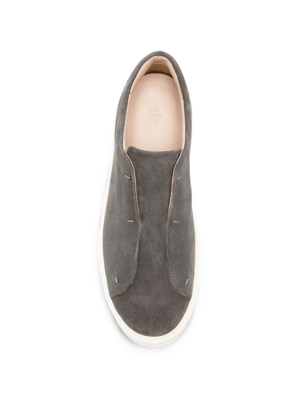 Eleventy suede slip-on sneakers Grijs