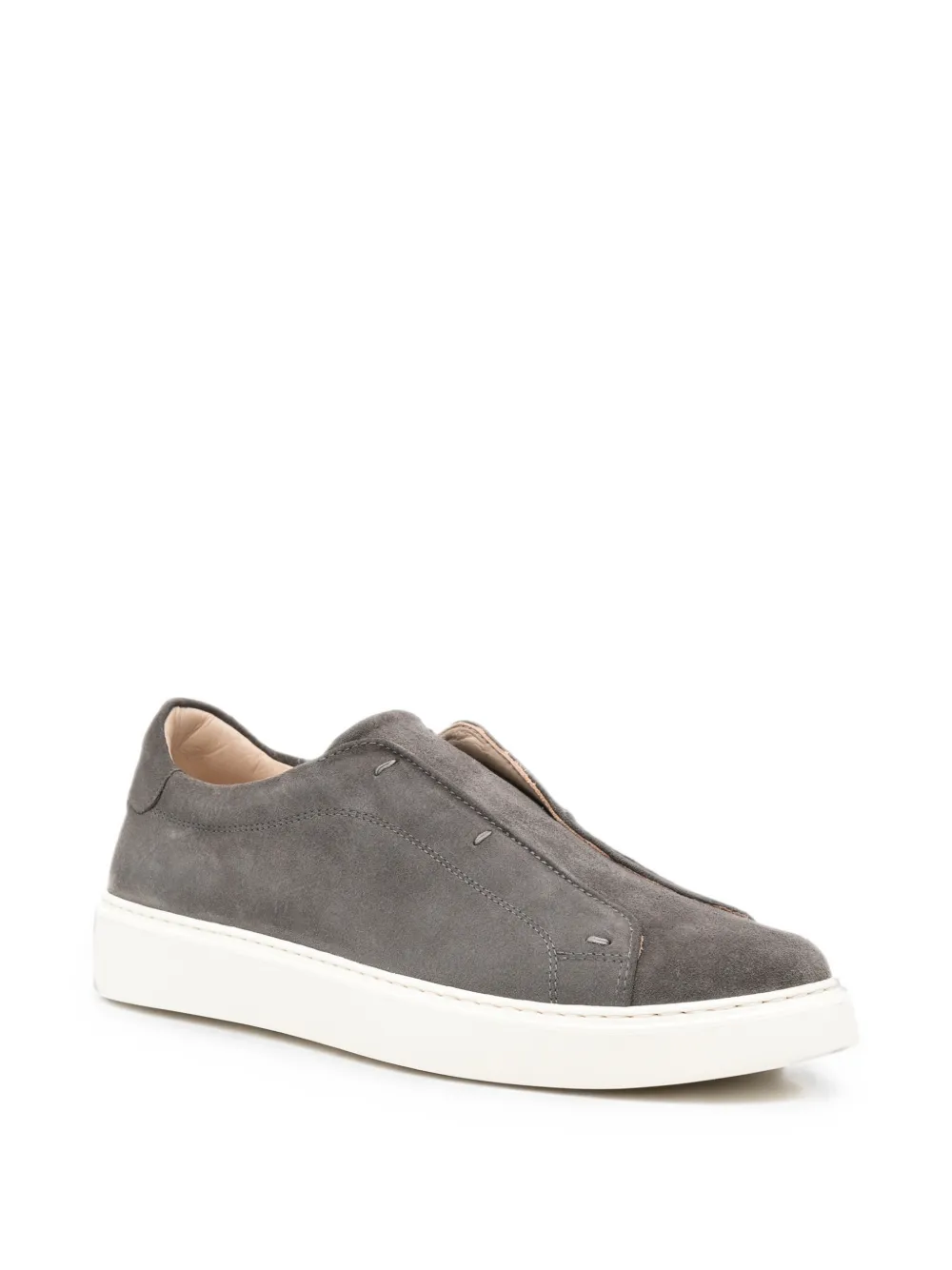Eleventy suede slip-on sneakers Grijs