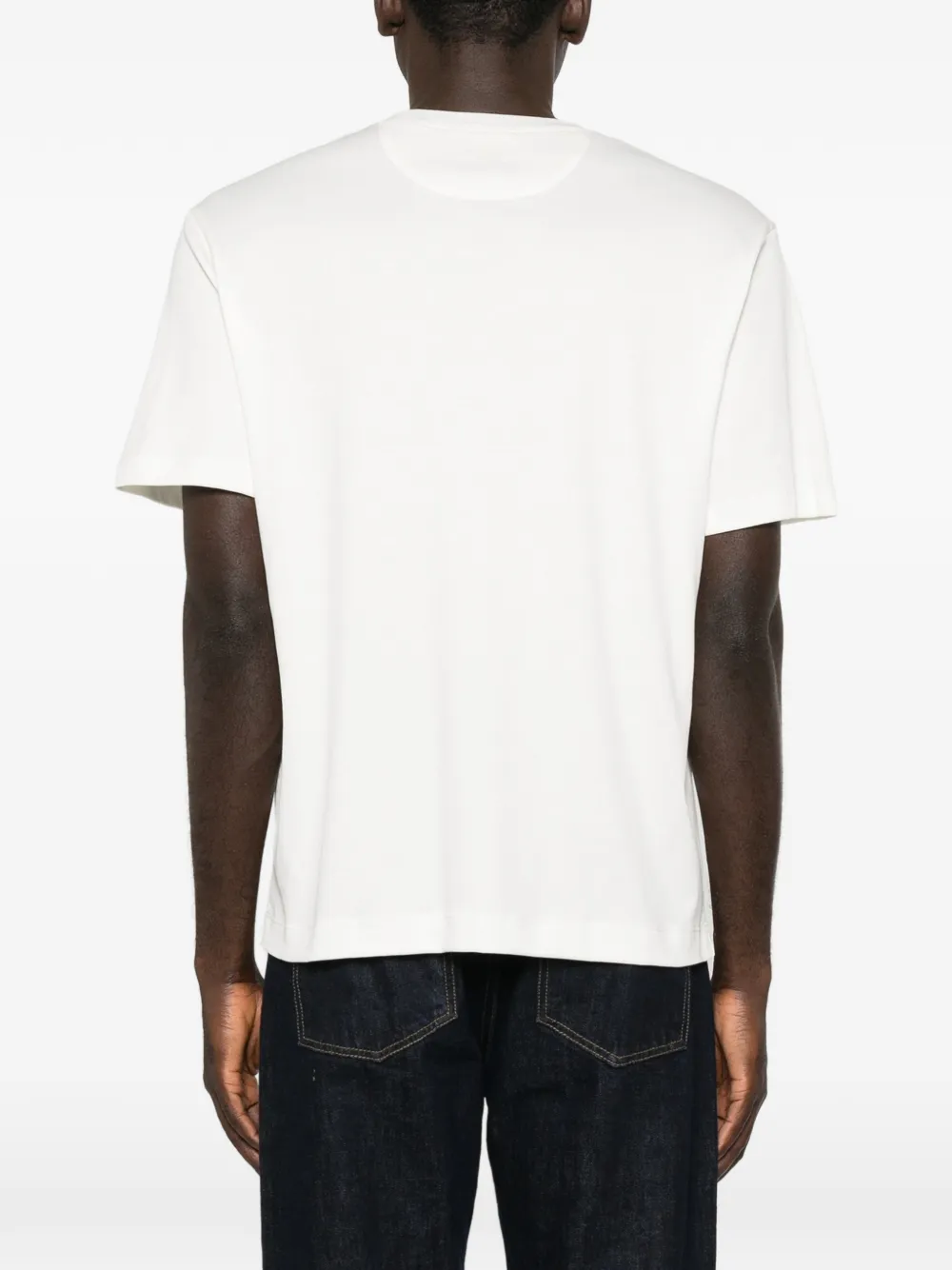 Eleventy crew-neck short-sleeve T-shirt Wit