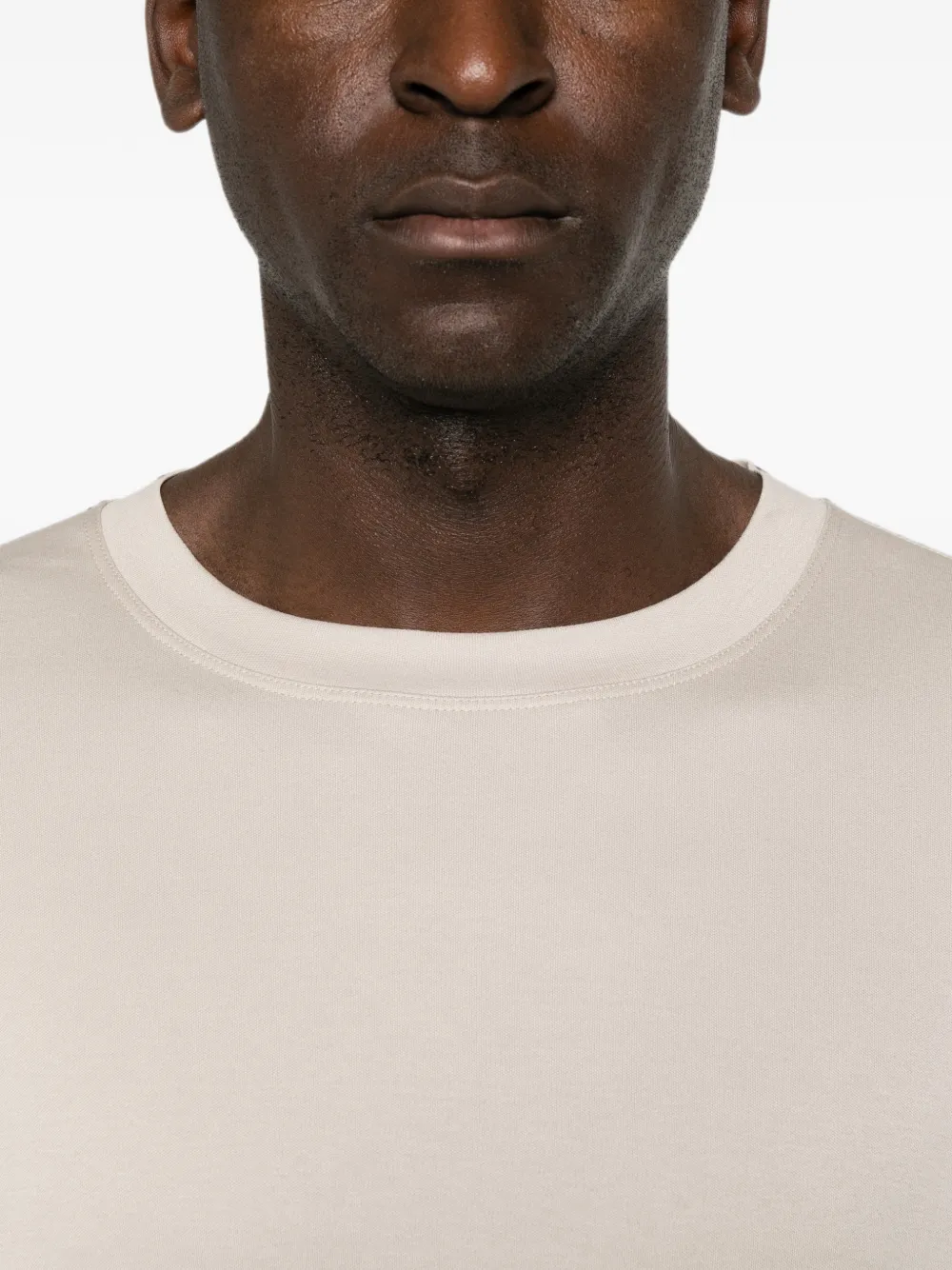 Eleventy T-shirt met ronde hals Beige