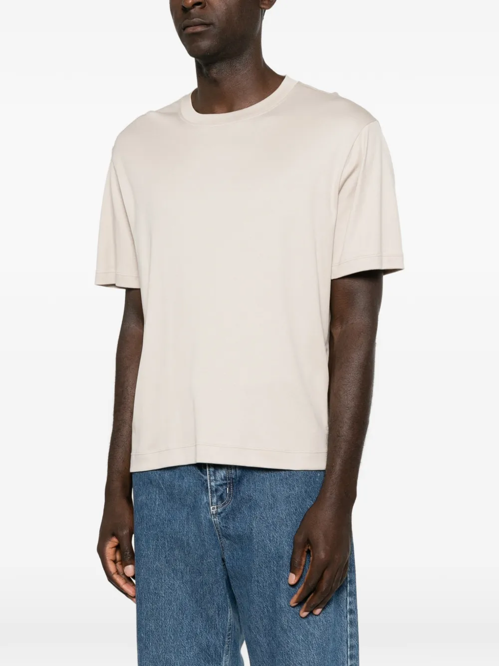 Eleventy T-shirt met ronde hals Beige
