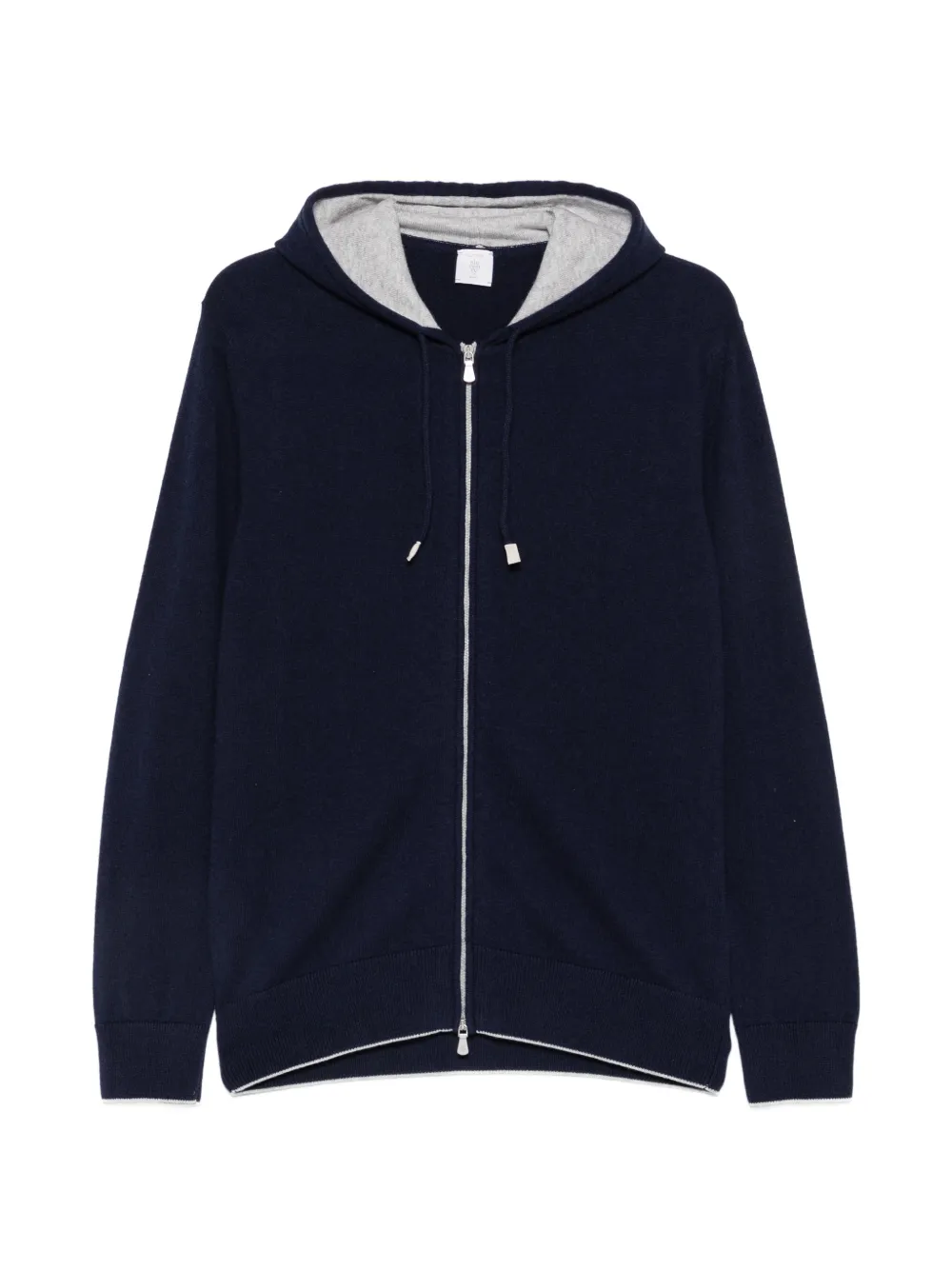 Eleventy zip-up hoodie - Blue