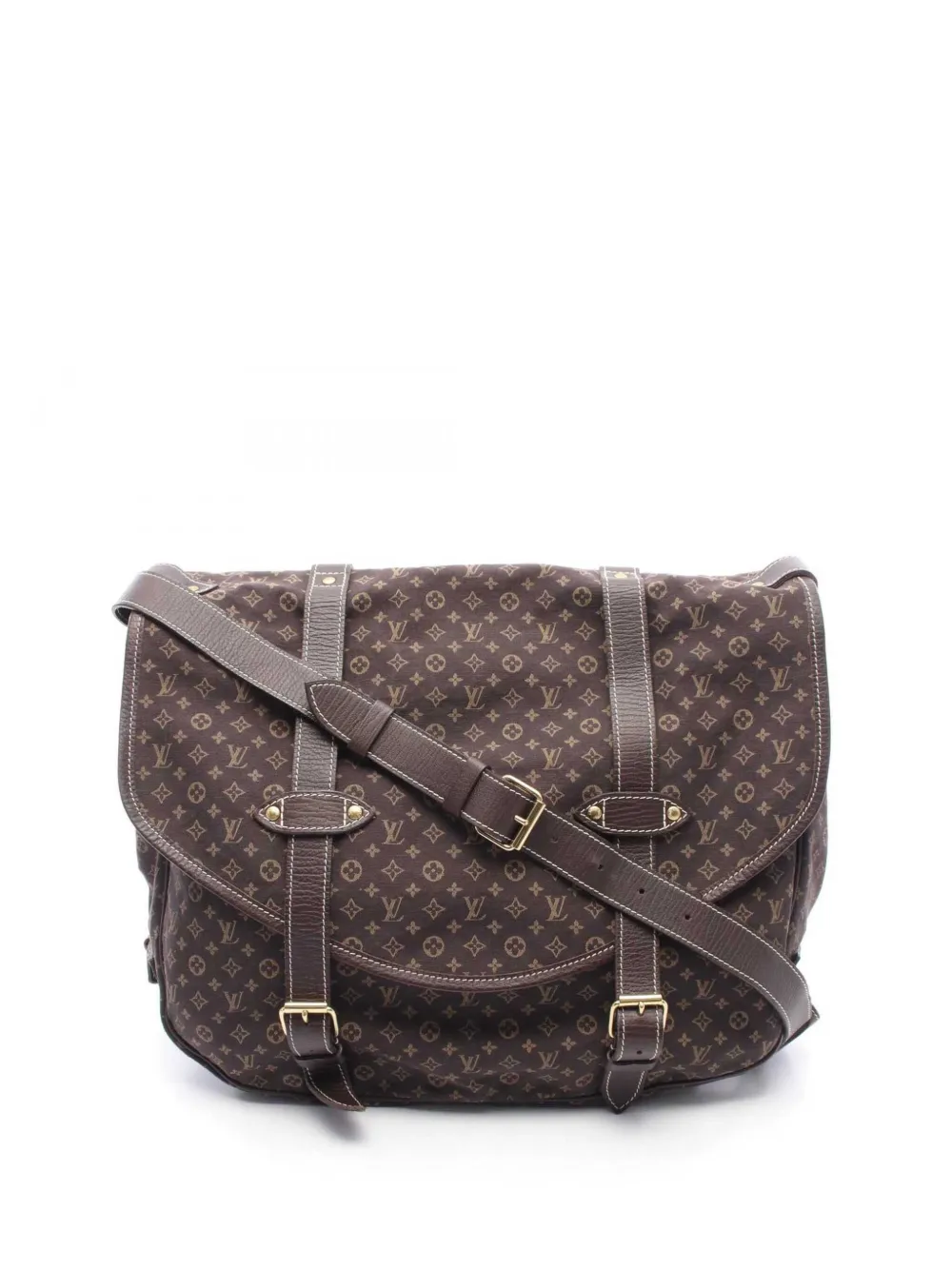 Louis Vuitton Pre-Owned 2006 Monogram Mini Lin Saumur XL clutch bag - Marrone