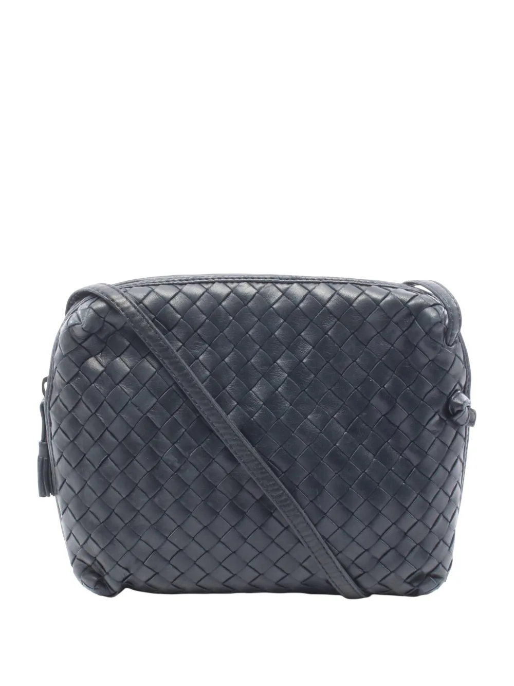 Bottega Veneta Pre-Owned 2012-2026 Nappa Intrecciato Nodini Umhängetasche - Blau