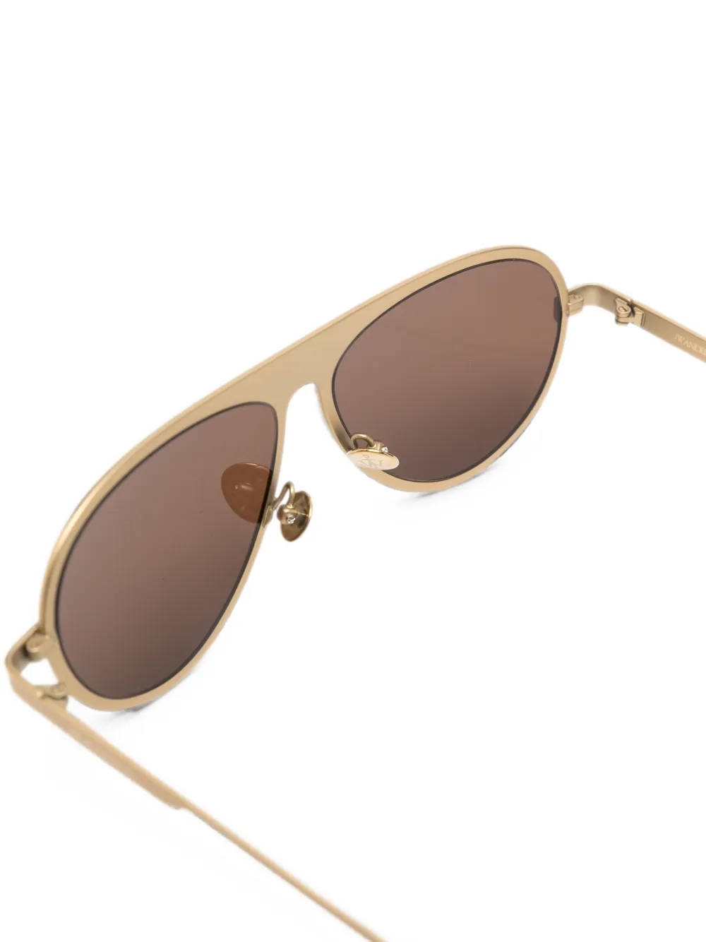 JW Anderson Zonnebril met piloten montuur Goud