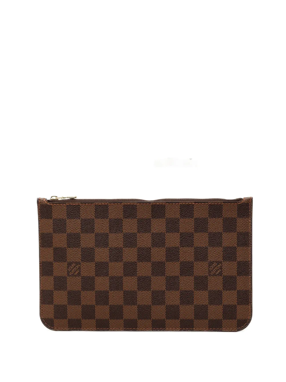 Louis Vuitton Pre-Owned 2021-2026 Damier Ebene Neverfull Pochette Clutch - Braun
