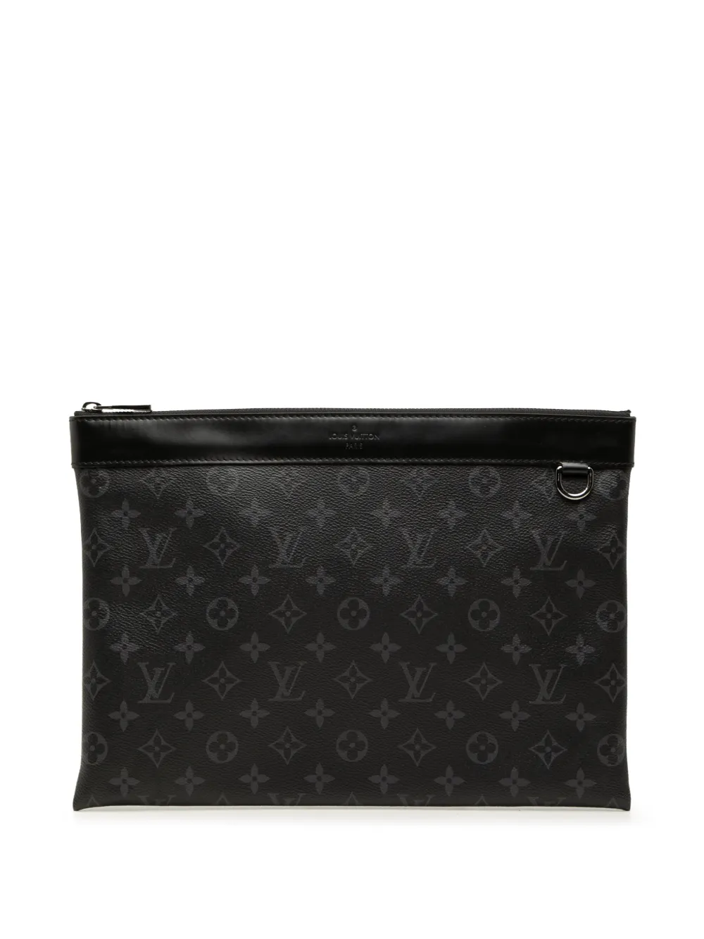 Louis Vuitton Pre-Owned 2018 Monogram Eclipse Discovery Pochette GM clutch bag - Black