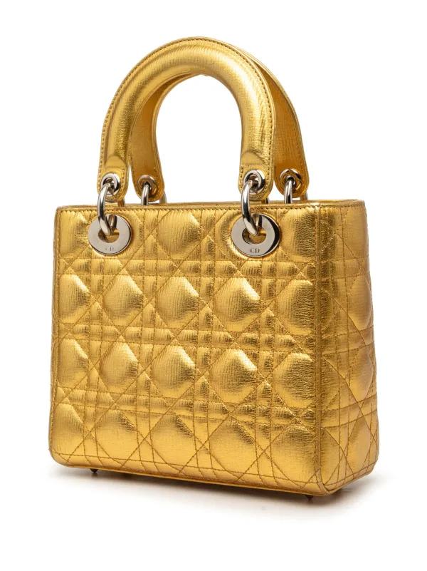 Christian Dior Pre-Owned 2016 スモール メタリック グレインカーフ 