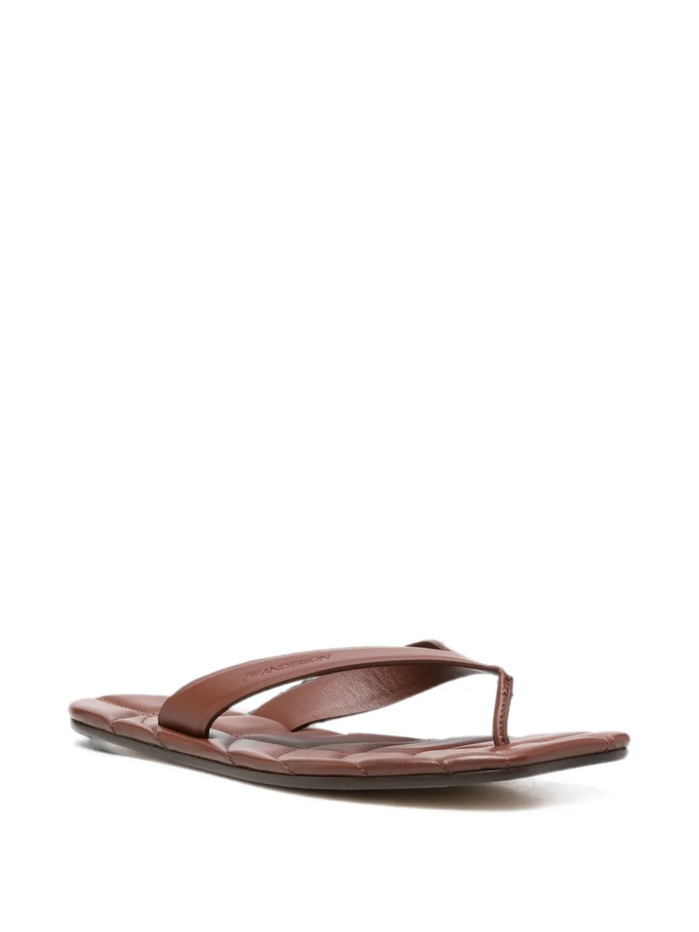 JW Anderson quilted leather slides Bruin