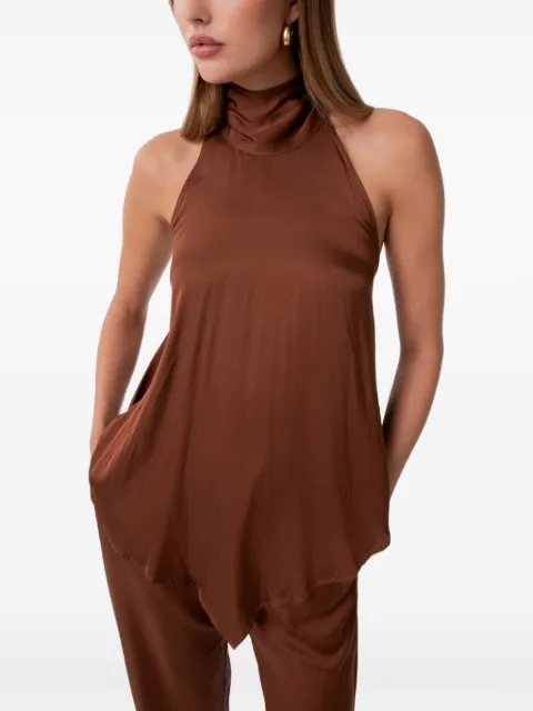 Gaëlle Paris halterneck tie-fastening top