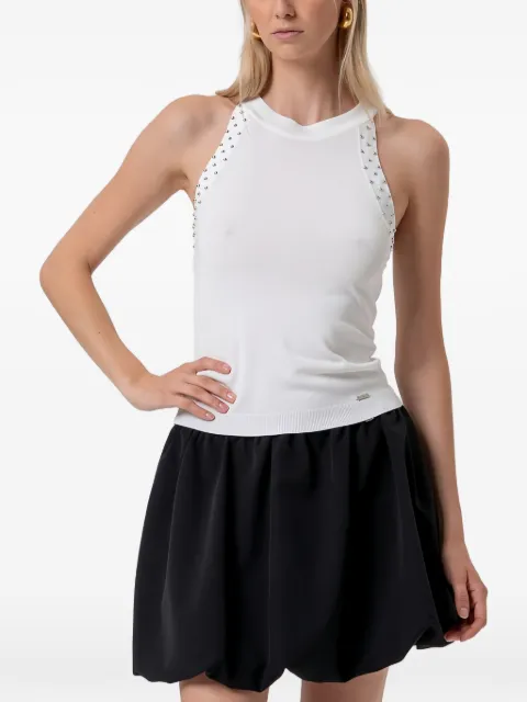 FRACOMINA top con apliques y espalda cruzada