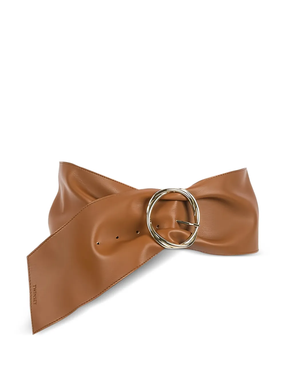 TWINSET buckle-fastening wide belt - Marrone
