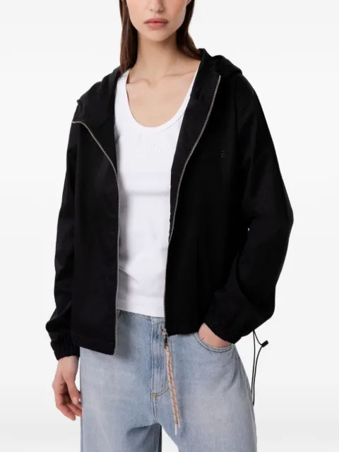 Gaëlle Paris hooded drawstring bomber jacket