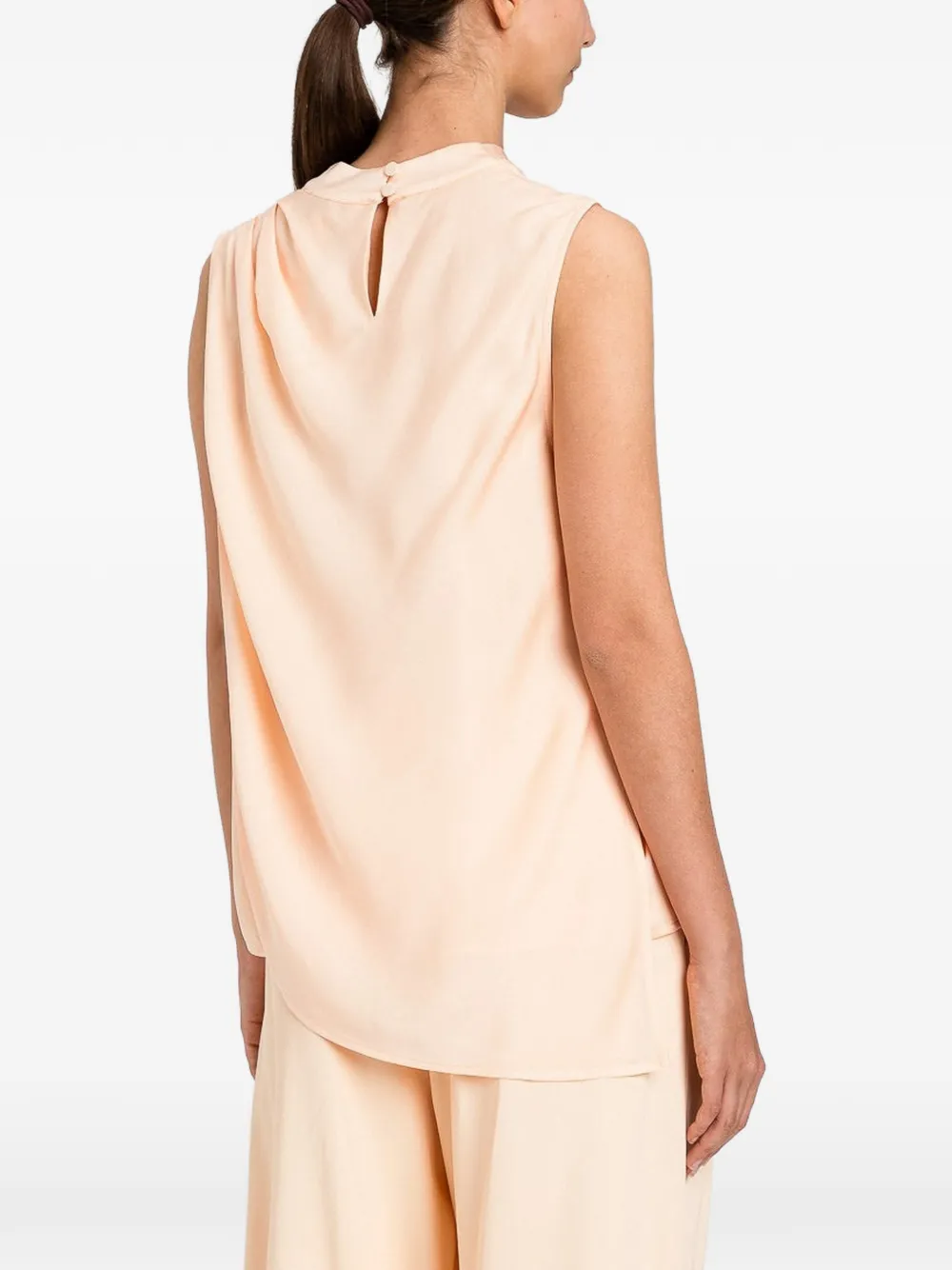 TWINSET Gedrapeerde blouse Beige