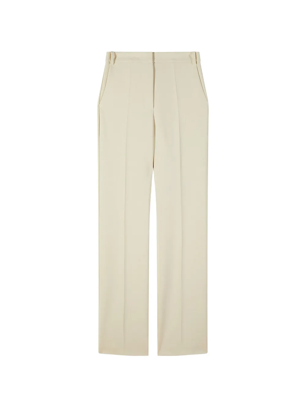 Patrizia Pepe Straight broek met structuur Beige