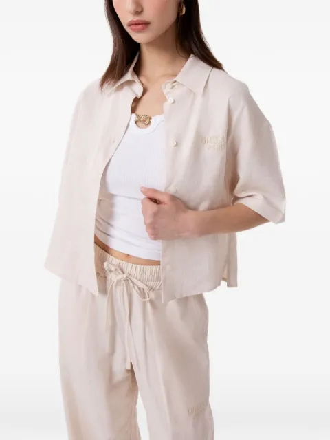 Gaëlle Paris cropped short-sleeve shirt