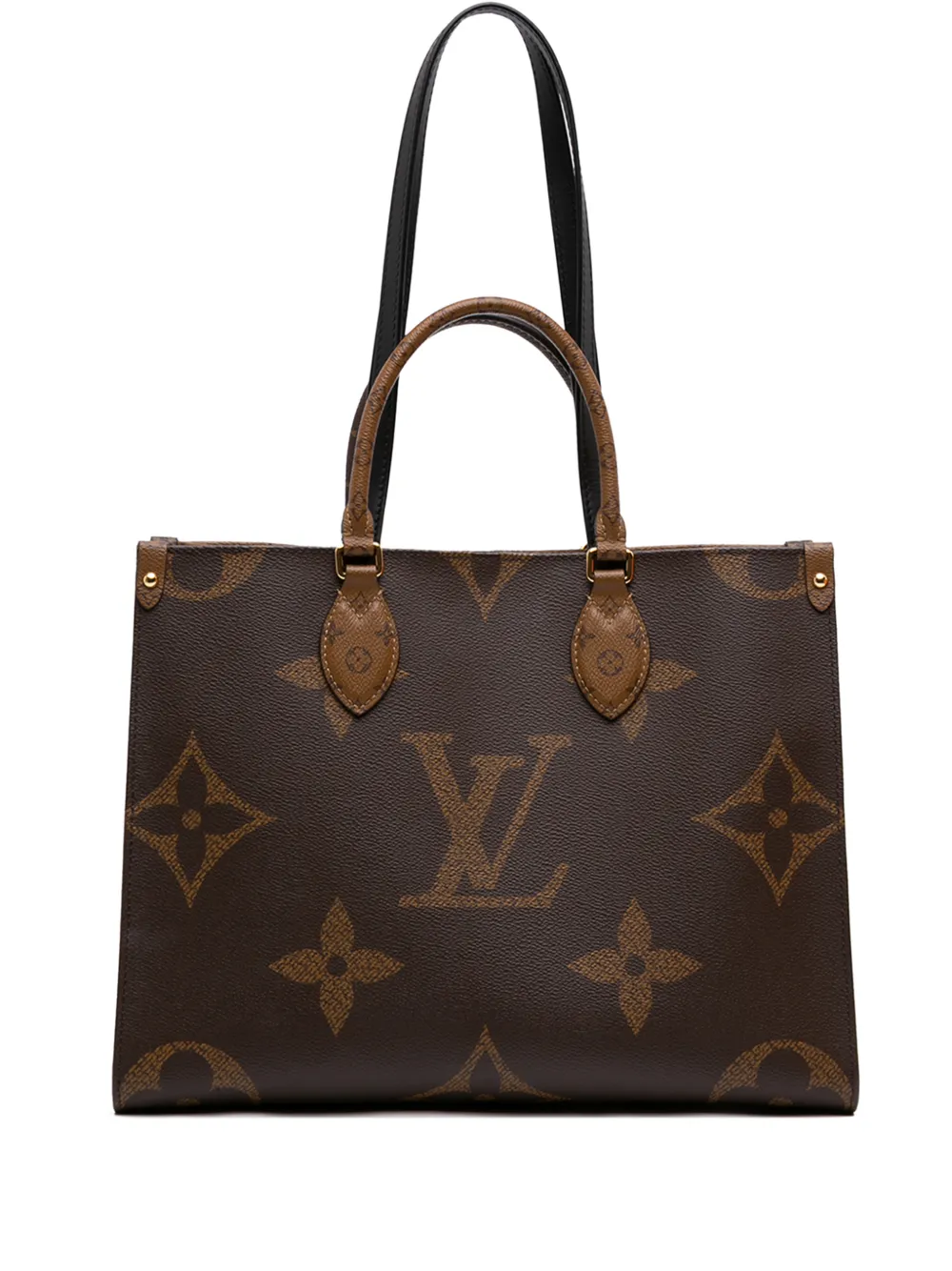 Louis Vuitton Pre-Owned 2021 Monogram Reverse Giant OnTheGo MM satchel - Brown