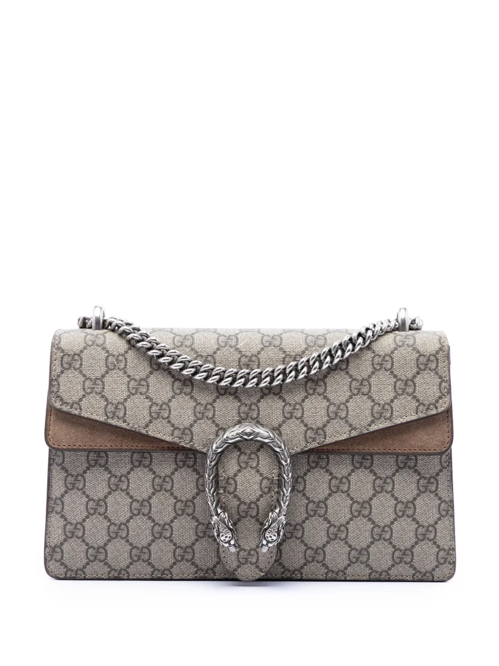 Gucci Pre-Owned 2016-2026 mittelgroße GG Supreme Dionysus Schultertasche - Nude