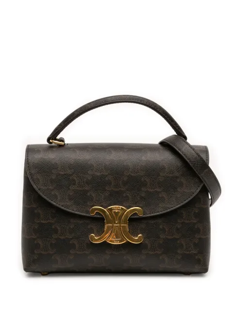 Celine Pre-Owned 2024 Teen Triomphe Coated Canvas Nino Bag satchel