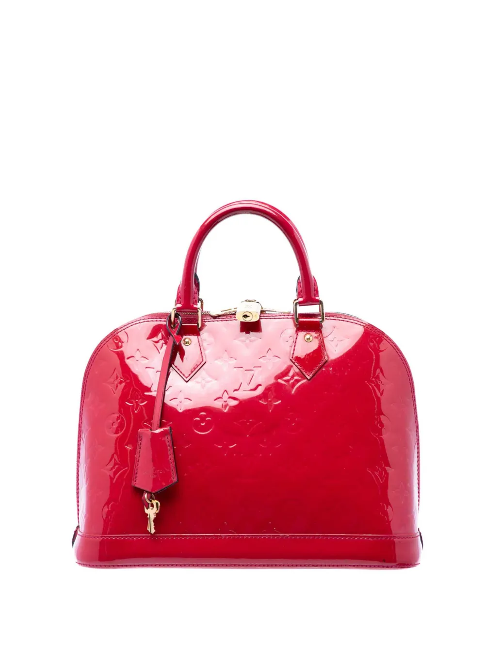 Louis Vuitton Pre-Owned 2012 Monogram Vernis Alma PM handbag - Rosso