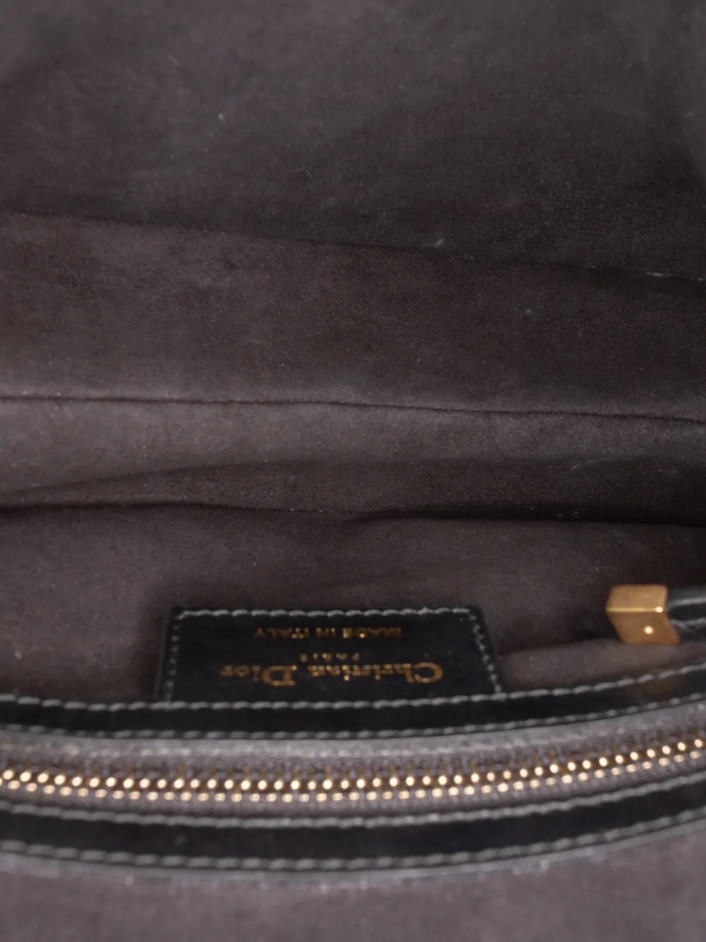 Dior Pre-owned 2019 Smooth Calfskin Saddle Bag Shoulder Bag in Black, view 5